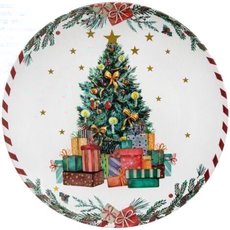 FÉÉRIC LIGHTS AND CHRISTMAS Table de Noël Assiette de présentation déco Sapin de Noël - Feeric Christmas