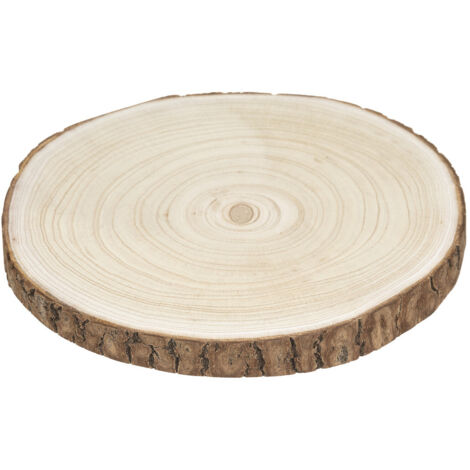 Table de Noël Assiette de présentation Rondin pour un effet nature - Feeric Christmas