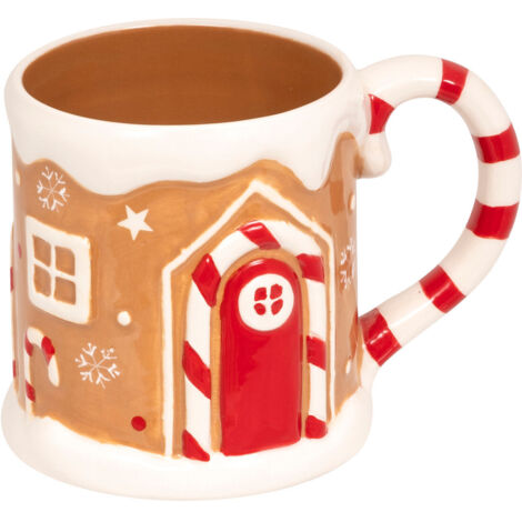 Table de Noël Mug 50 CL Maison Pain d'épice - Feeric Christmas