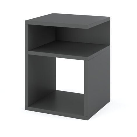 Table de nuit 30 cm - Grise - Élégante et Pratique - Meuble de Chambre