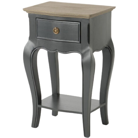 Table de nuit en bois 1 tiroir 1 tablette - MADISON