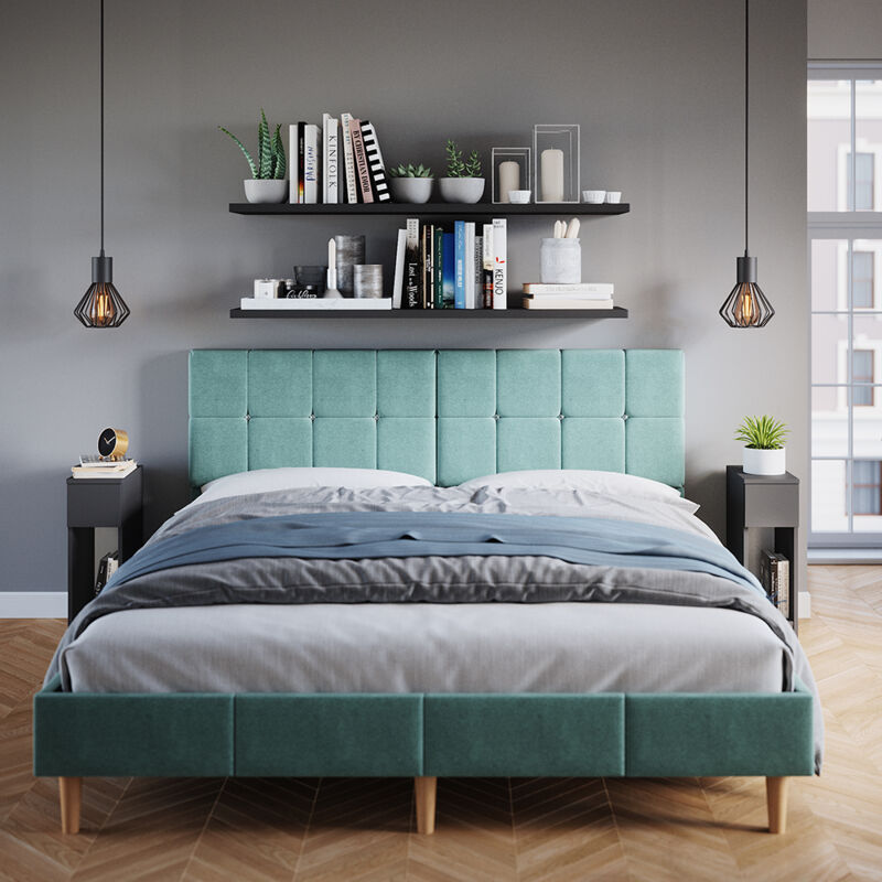 Vicco - Table de chevet Enton, Noir, 20 x 59.5 cm Lot de 2