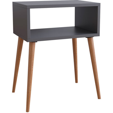 Table de nuit Singol H. 60 x L. 45 x P. 30 cm Anthracite