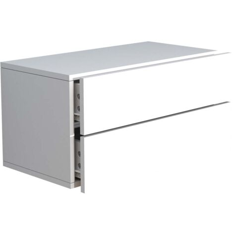 Table de nuit Usal H. 30 x L. 60 x P. 32 cm Blanc