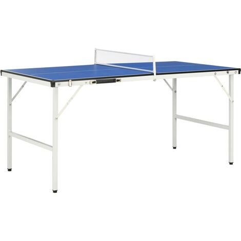 Table de ping-pong avec filet 152x76x66 cm Bleu