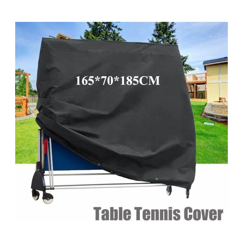 Table de ping-pong en 165x70x185cm noir pratique