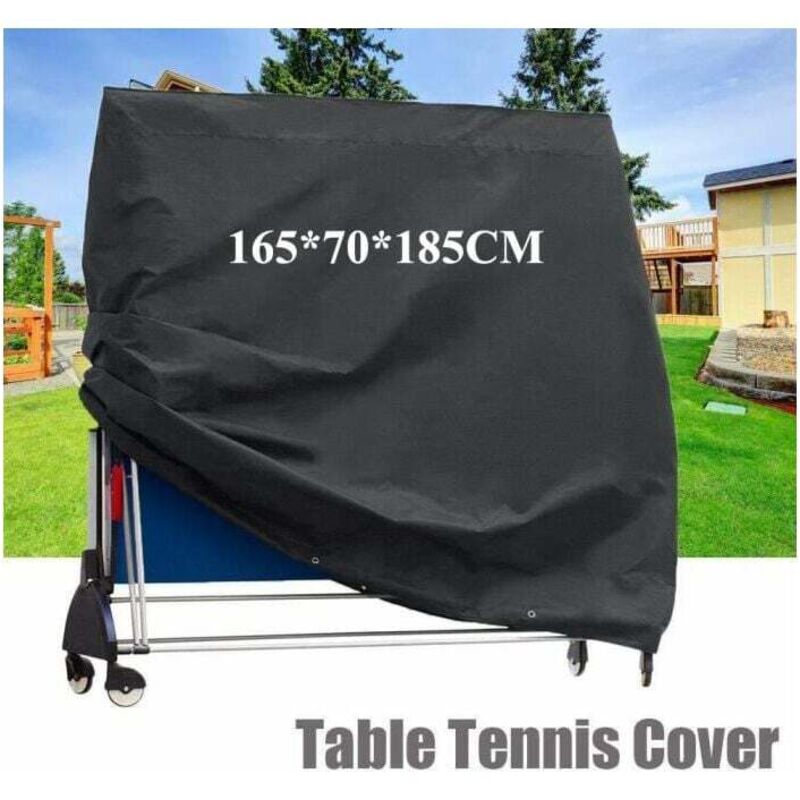 Table de ping-pong en 165x70x185cm noir pratique