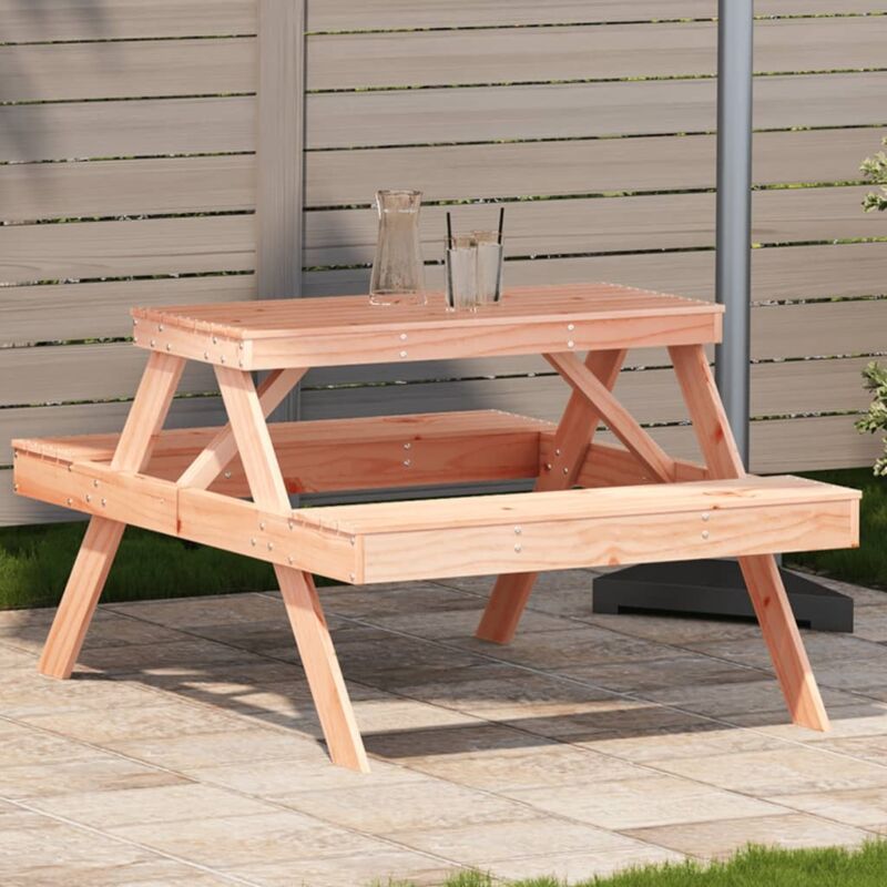 Vidaxl - Table de pique-nique 105x134x75 cm bois massif de douglas