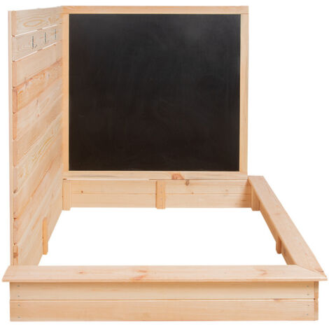 Table de pique nique 2 en 1 avec bac à sable pour 4 enfants - 93 x 88 x H 60 cm - Bois de pin - Livraison gratuite