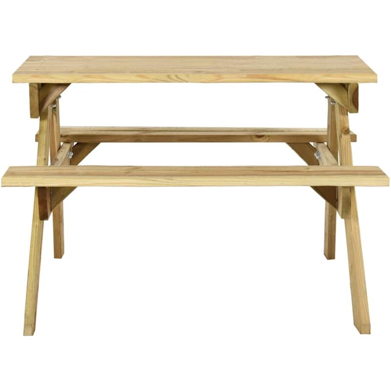 Vidaxl - Table de pique-nique et bancs 110x123x73cm Bois de pin imprégné
