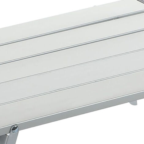 Table de Pique-Nique Extensible en Aluminium Léger pour Jardin et Camping