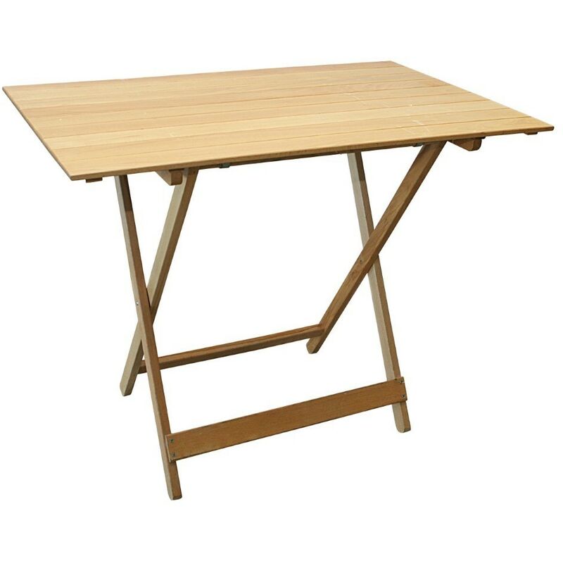 Table de pique-nique pliante en bois cm. 100x60x75h - Séjour