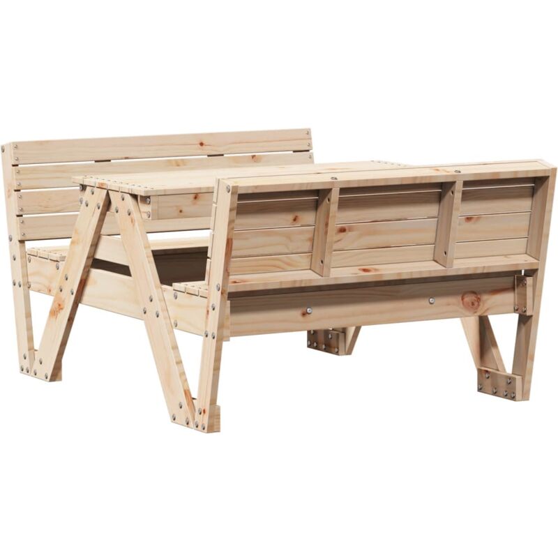 Table de pique-nique pour enfants 88x122x58 cm bois massif pin - Vidaxl