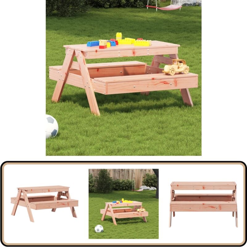 Table de pique-nique pour enfants bois massif de douglas - Table De Pique-nique - Table Enfant - Mobilier De Jardin - Bois Massif - Douglas