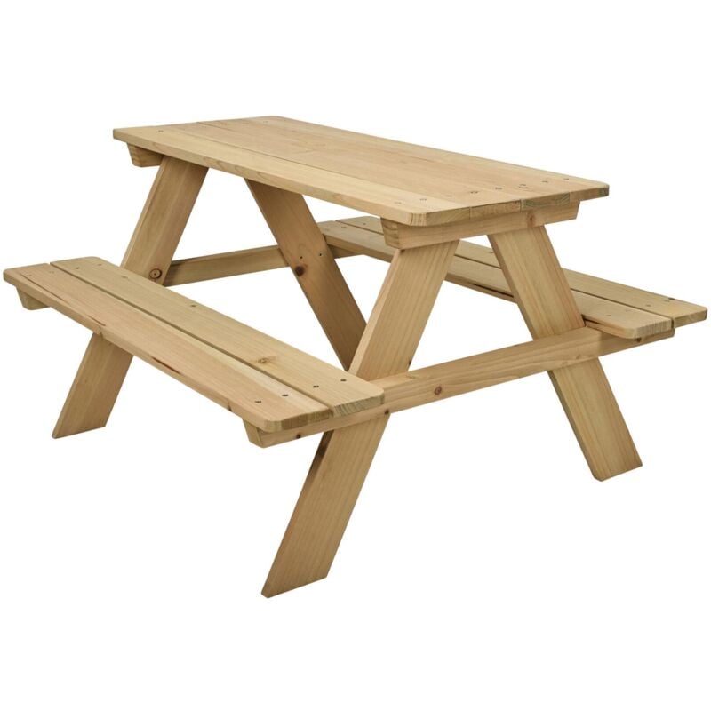 Table de pique-nique pour enfants 89x79x50 cm - Wellhome
