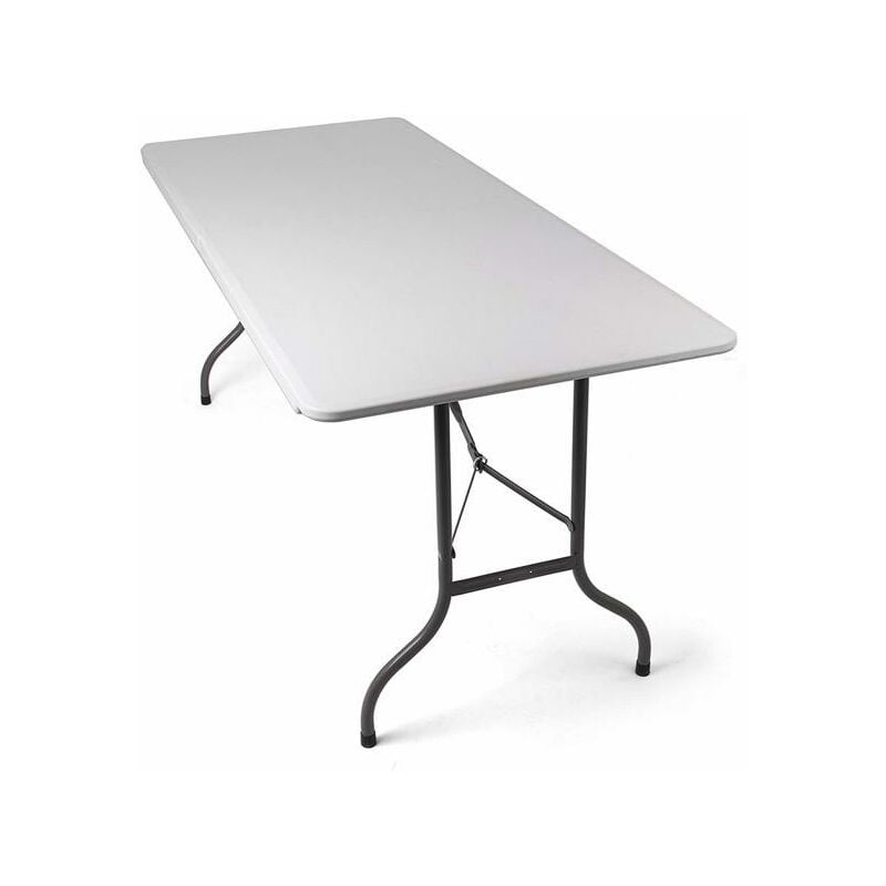 Table pliante transportable - 244 x 74 cm - Blanc - white - Maxxgarden