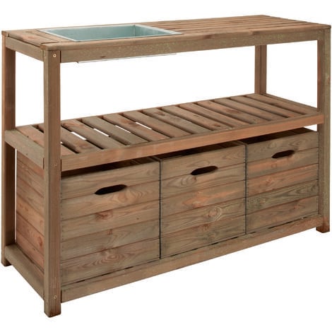 Table de préparation CHOKO | 129 x 45 x 90 cm