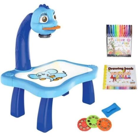 Table de Projecteur de Dessin pour Enfants,Enfants Éducatifs Apprentissage Précoce Jouet Outils de Peinture avec Lumière et-A244