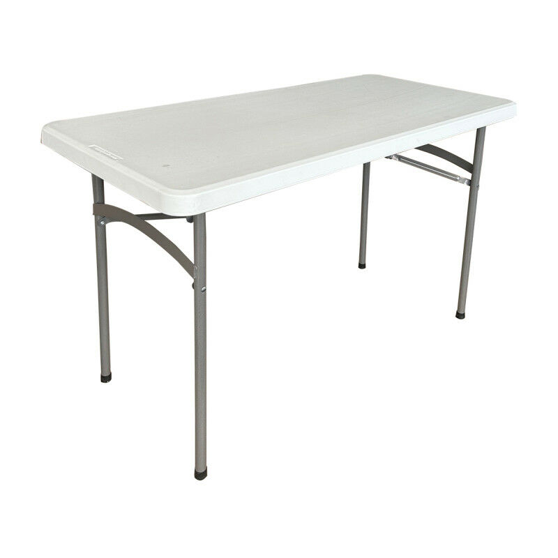 Frandis - Table de réception 120 x 60 cm pieds pliables blanc