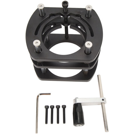 Table de relèvement pour défonceuse en alliage d'aluminium avec système de serrage à 4 mors, plateau de base pour machine de routage.