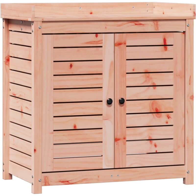 Vidaxl - Table de rempotage avec étagères bois massif de douglas