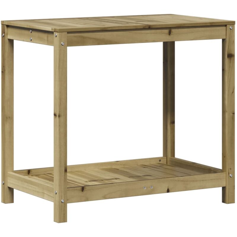 Vidaxl - Table de rempotage avec étagère 82,5x50x75 cm bois pin imprégné