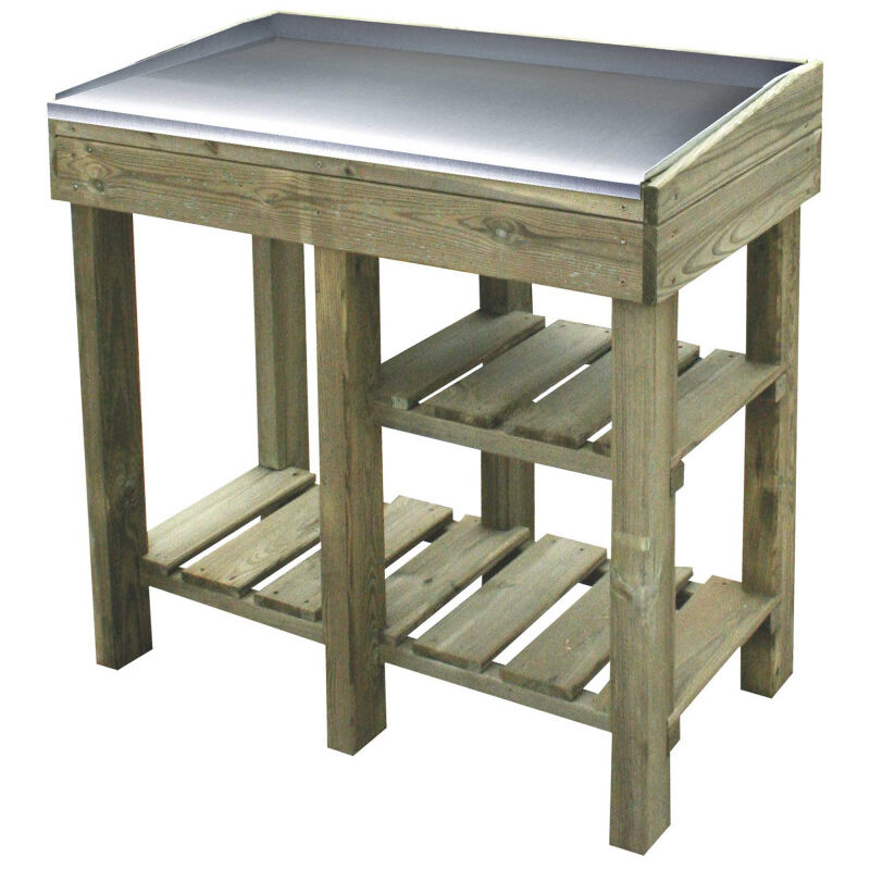 Forest Style - Table de rempotage en bois Florine - Vert