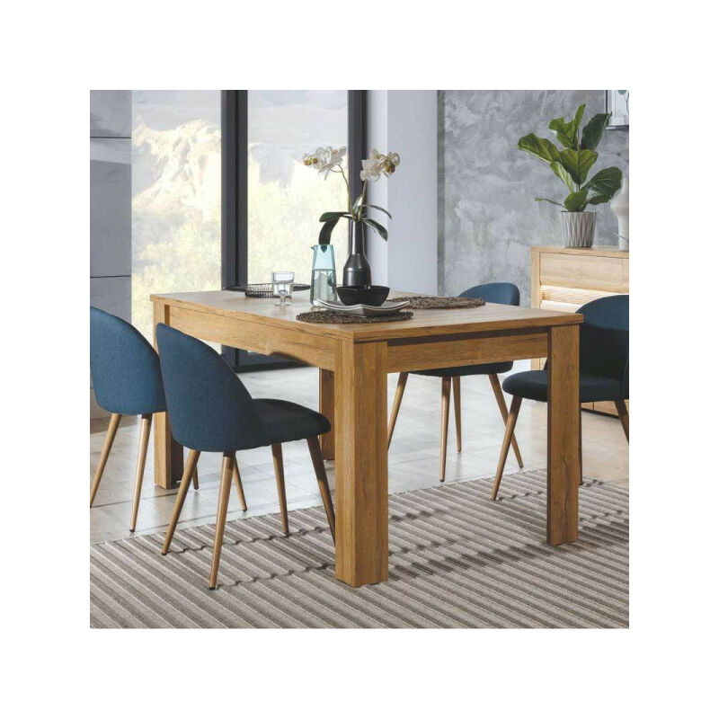 Table de repas à allonge Chêne - bielsko - l 160/200 x l 90 x h 76 cm