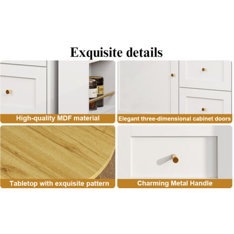 Table de repas dépliable avec espace de rangement (taille : 138–204 × 39 × 105 cm). Coffre à cuisine. Meuble de coin avec étaggere pour les snacks. Tablette de repas portable. Grande table de cuisine,