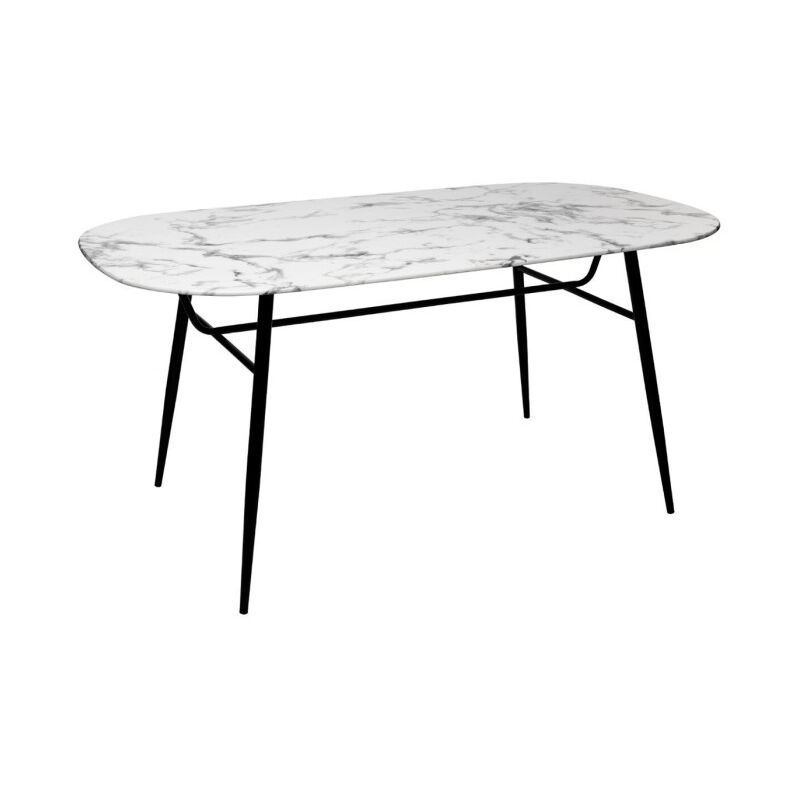 Atmosphera - Table de Repas Design 'Roxas' 160cm Blanc
