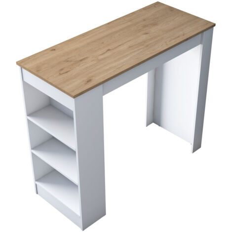 Table de repas en bois "Juan" - 120 x 50 x 100 cm - Marron