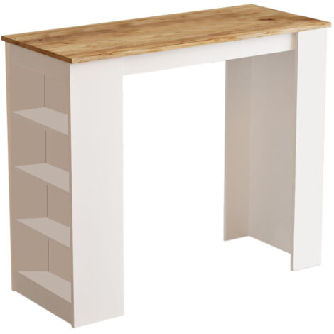 Table de repas en bois "Setup" - 120 x 52 x 102 cm - Marron