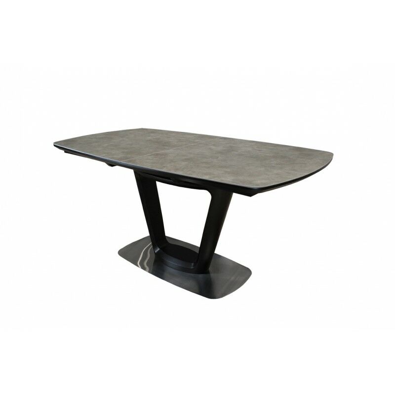 Table de repas extensible en céramique grise 160 à 200 cm - CERA - Gris