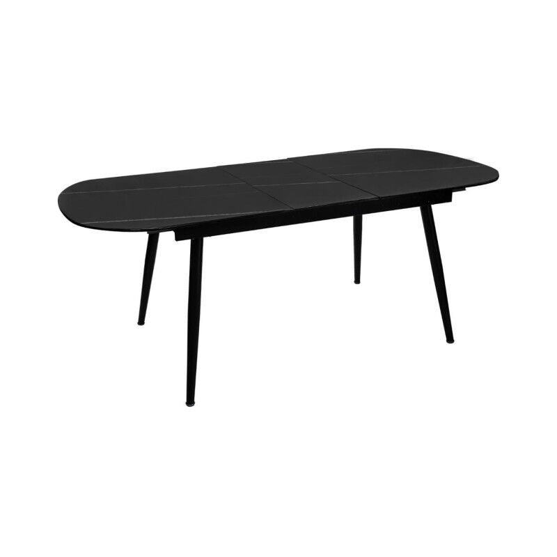 Table de Repas Extensible "Mapu" 160-200cm Noir