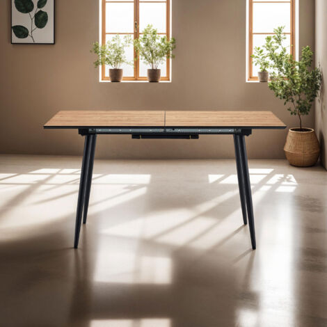 Table de repas extensible style scandinave 120-160x80x75 cm - SCANDI