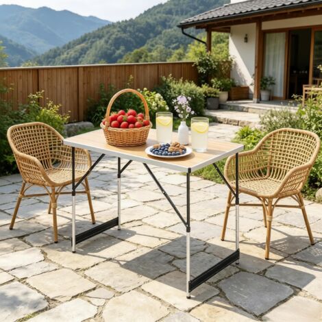 Table de repas extérieure,table à hauteur ajustable,table de camping pliante,table de jardin
