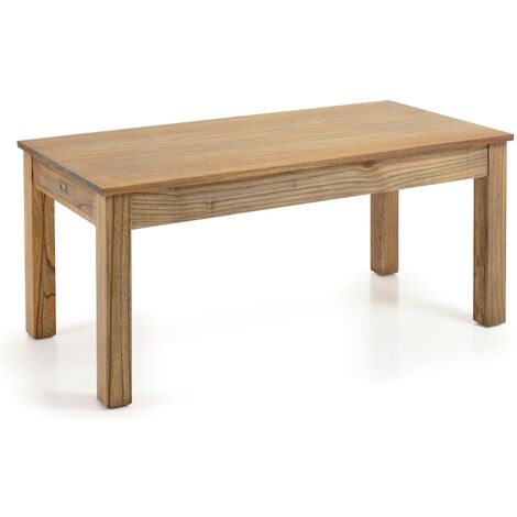 Table de repas rectangulaire extensible en bois massif naturel de Mindy Mazari 180-230-280cm