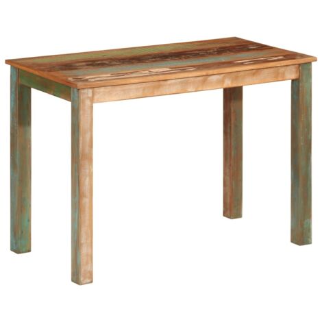 Table de salle à manger 110x55x76cm Bois massif de récupération vidaXL
