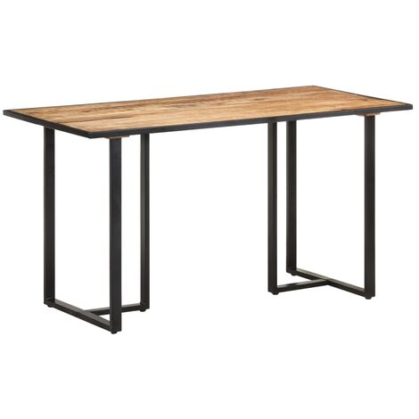 Table de salle à manger 140cm Bois de manguier brut