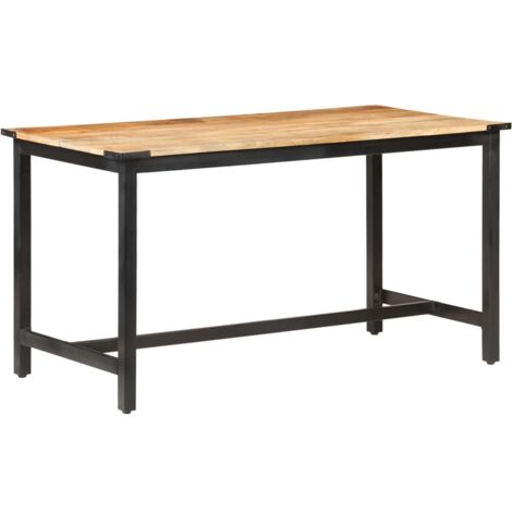 Bois de Manguier Brut Table de Salle à Manger Table de Cuisine Table à Dîner Table de Repas Meuble à Manger Maison Intérieur Multi-taille