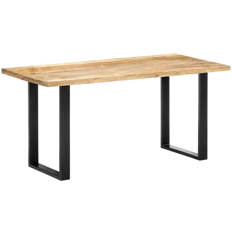 Table de Salle à Manger 160x80x75 cm Bois de Manguier Massif