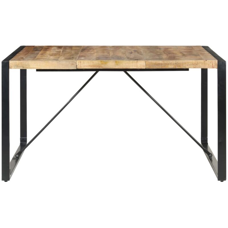 Vidaxl - Table à manger 140x140x75 cm Bois de manguier brut