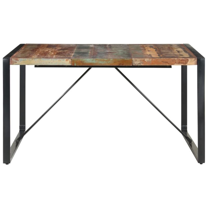Vidaxl - Table à manger 140x140x75 cm Bois de récupération massif