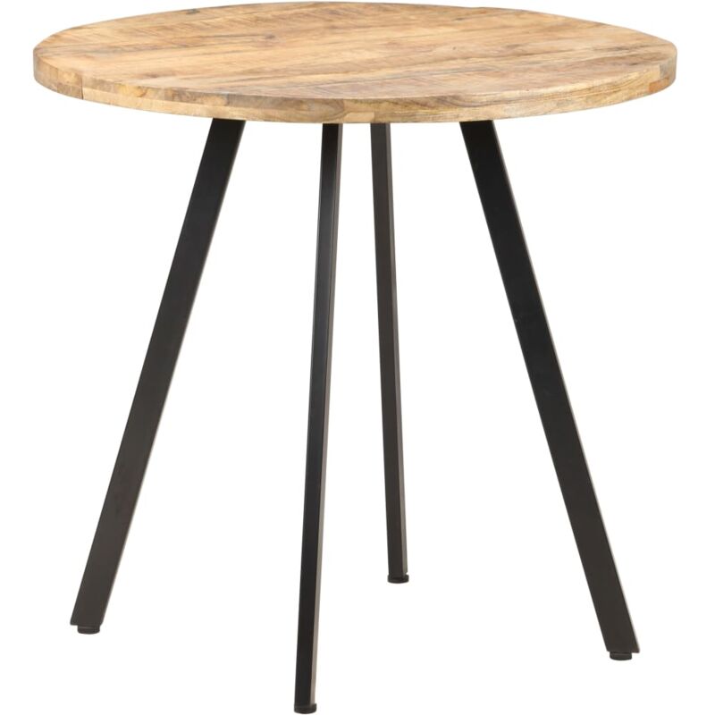 Vidaxl - Table de salle à manger 80 cm Bois de manguier brut