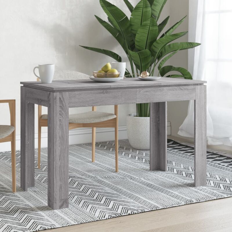 Vidaxl - Table à dîner sonoma gris 120x60x76 cm bois d'ingénierie