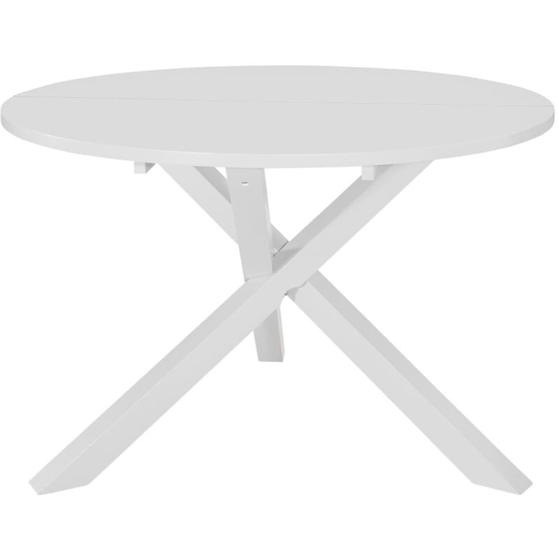 Table à manger Blanc 120x75 cm MDF vidaXL