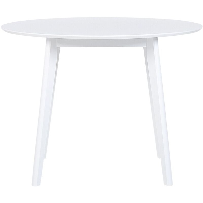 Beliani - Table de Salle à Manger Ronde 100 cm au Design Rétro Scandinave Parfaite pour Petite Cuisine ou Coin Repas du Salon Style Moderne
