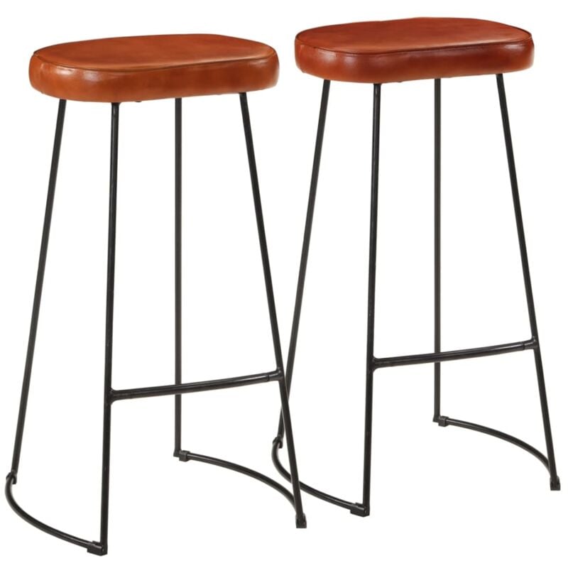 vidaXL Tabourets de bar Gavin lot de 2 44x37,5x78 cm