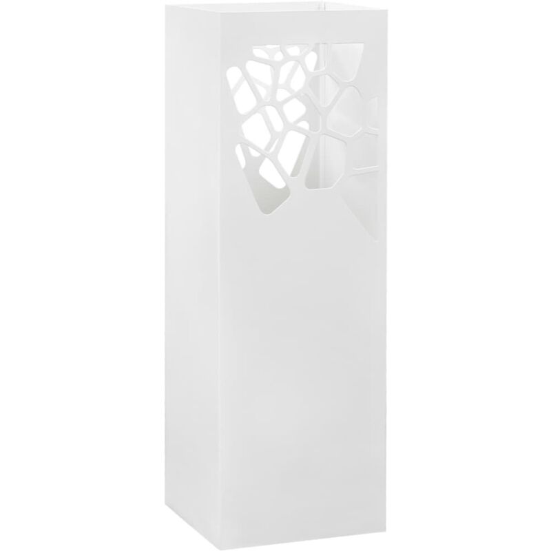 Vidaxl - Porte-parapluie Pierres Acier Blanc