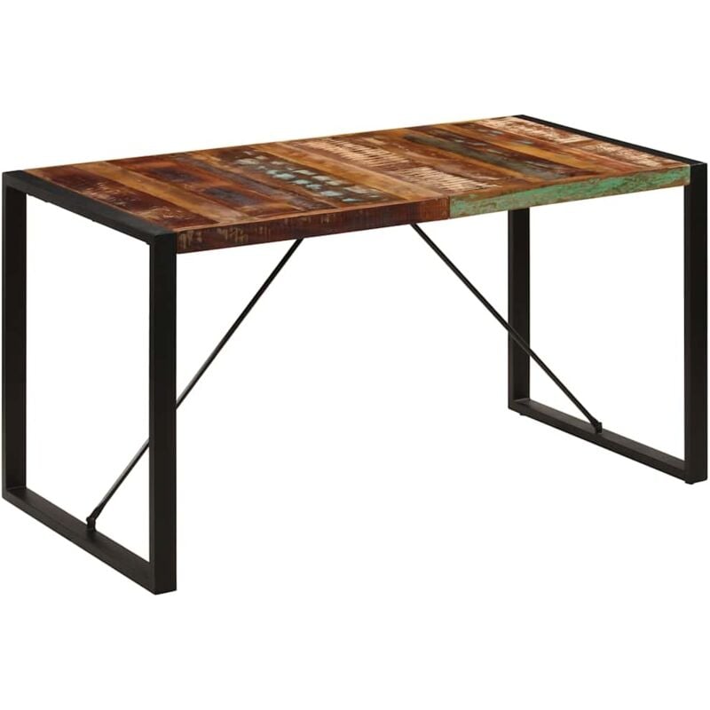 Vidaxl - Table à manger 140x70x75 cm Bois de récupération massif